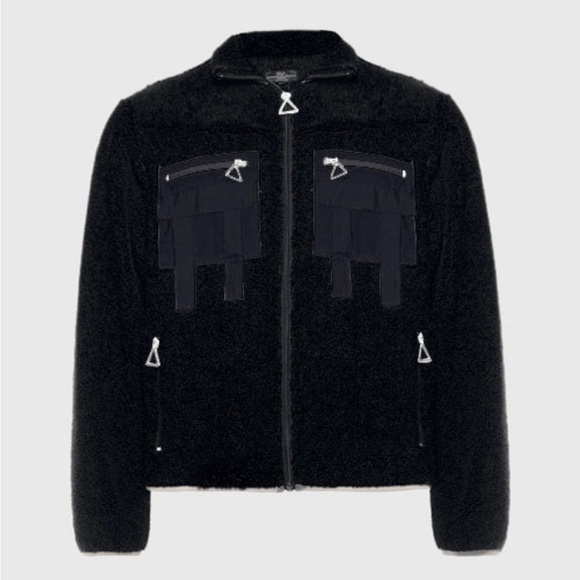 THC The Hideout Clothing Windproof Sherpa Fleece Jacket New With Tags Size Small - Picture 1 of 5